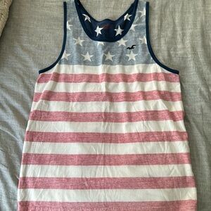 American flag tank top